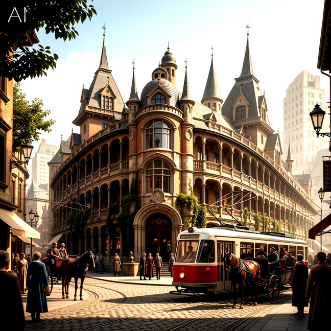 Process sketches using AI�iArchitecture Art�j