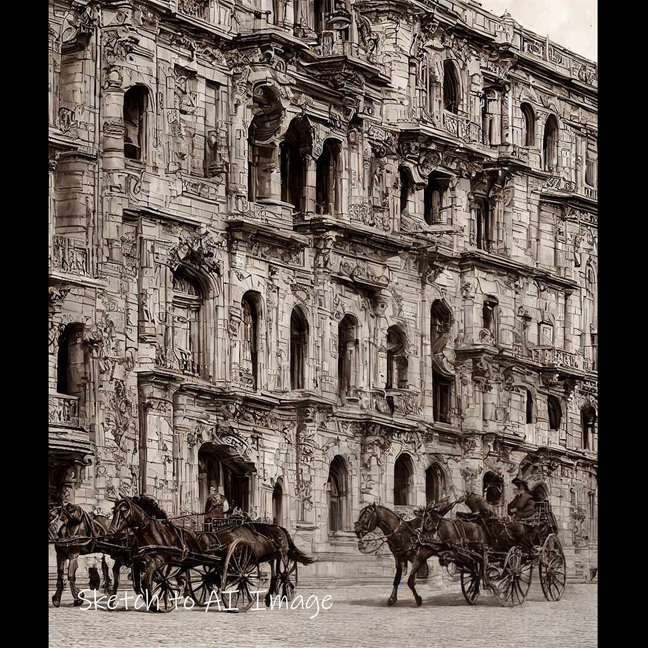 Process sketchers using AI�iArchitecture Art�j